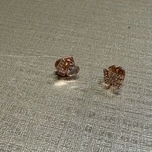 Kate Spade Gold and Silver Love Earrings